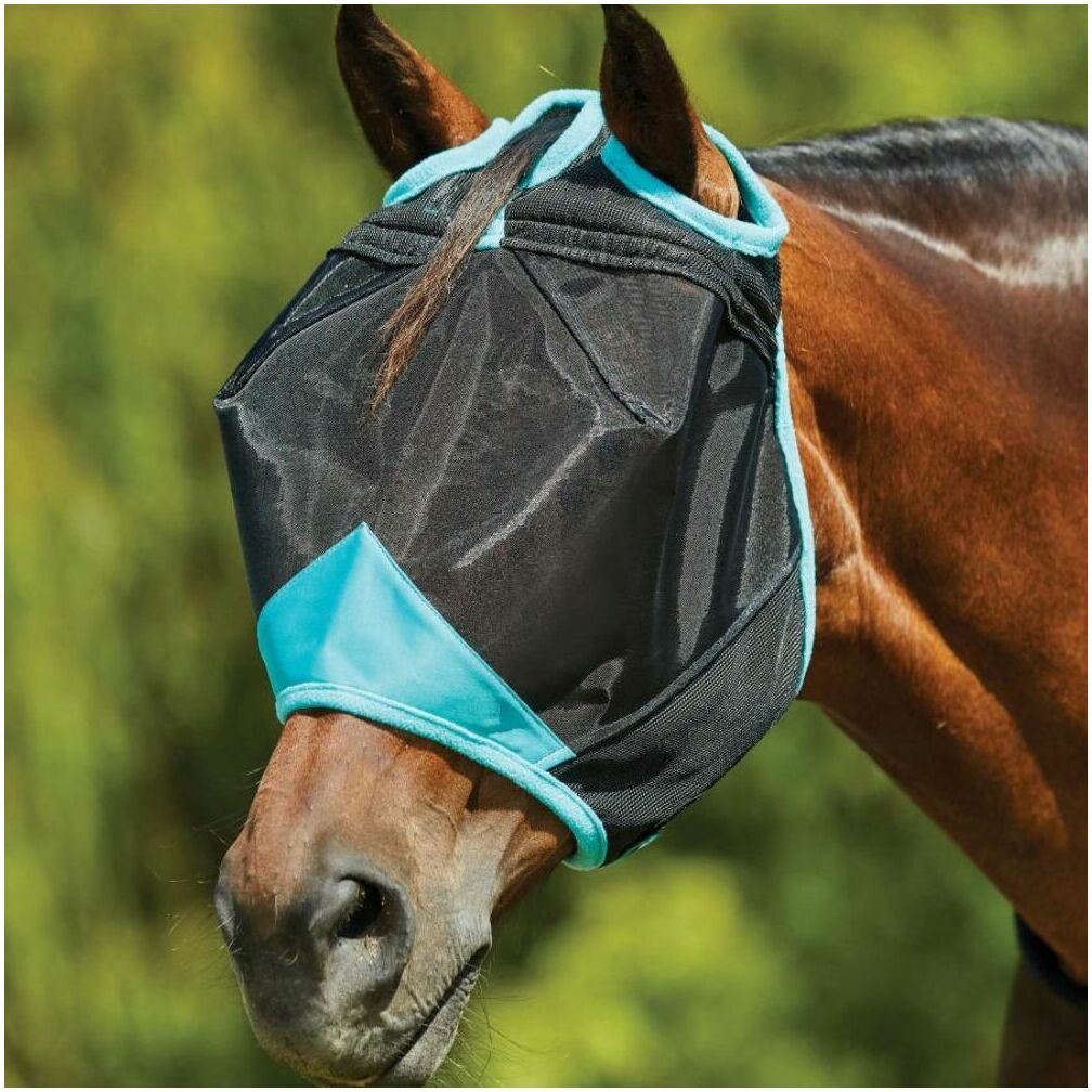 Weatherbeeta Comfitec Deluxe Bußgeld Gittergewebe Fliegen Maske 1006938 - Turquoise